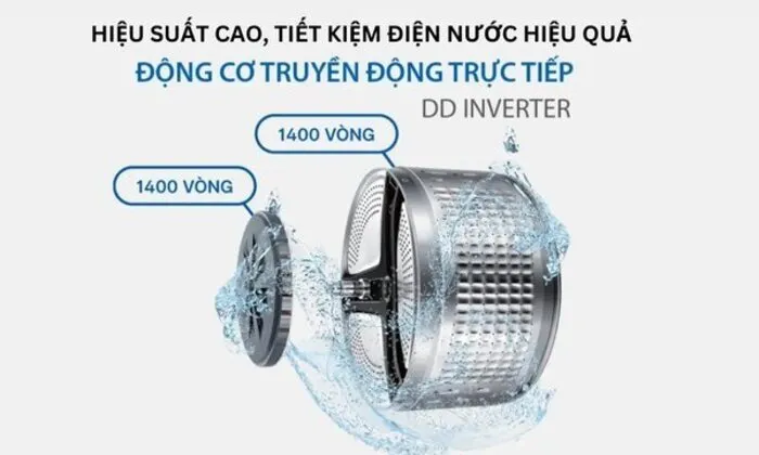 DD Inverter tiết kiệm điện, vận hành êm ái